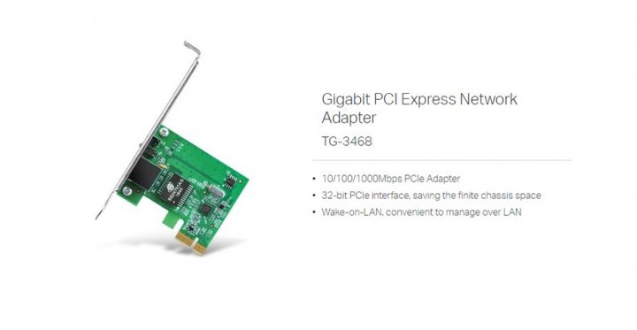 Tp-Link TG-3468 Network Adapter
